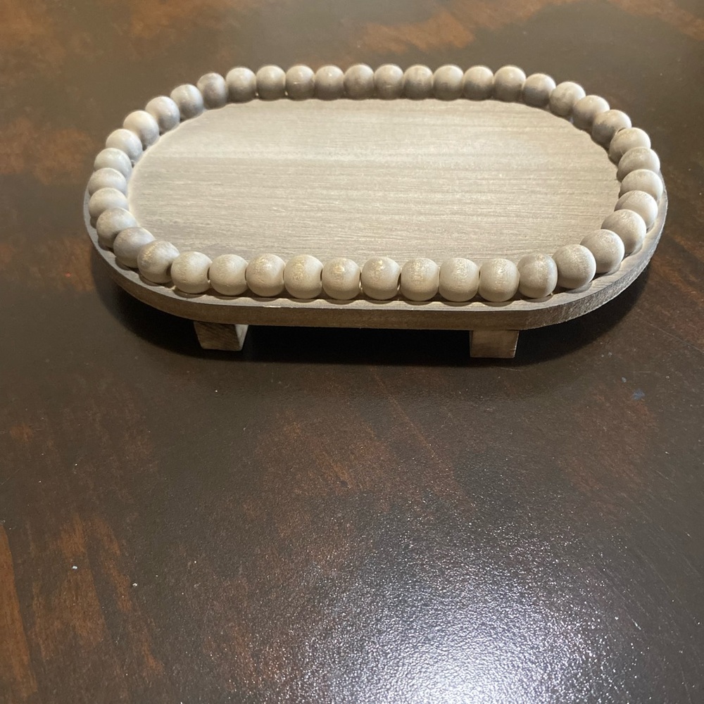 Wooden Bead Riser, Farmhouse Table Decor, Wood Riser - Picture 2 of 6